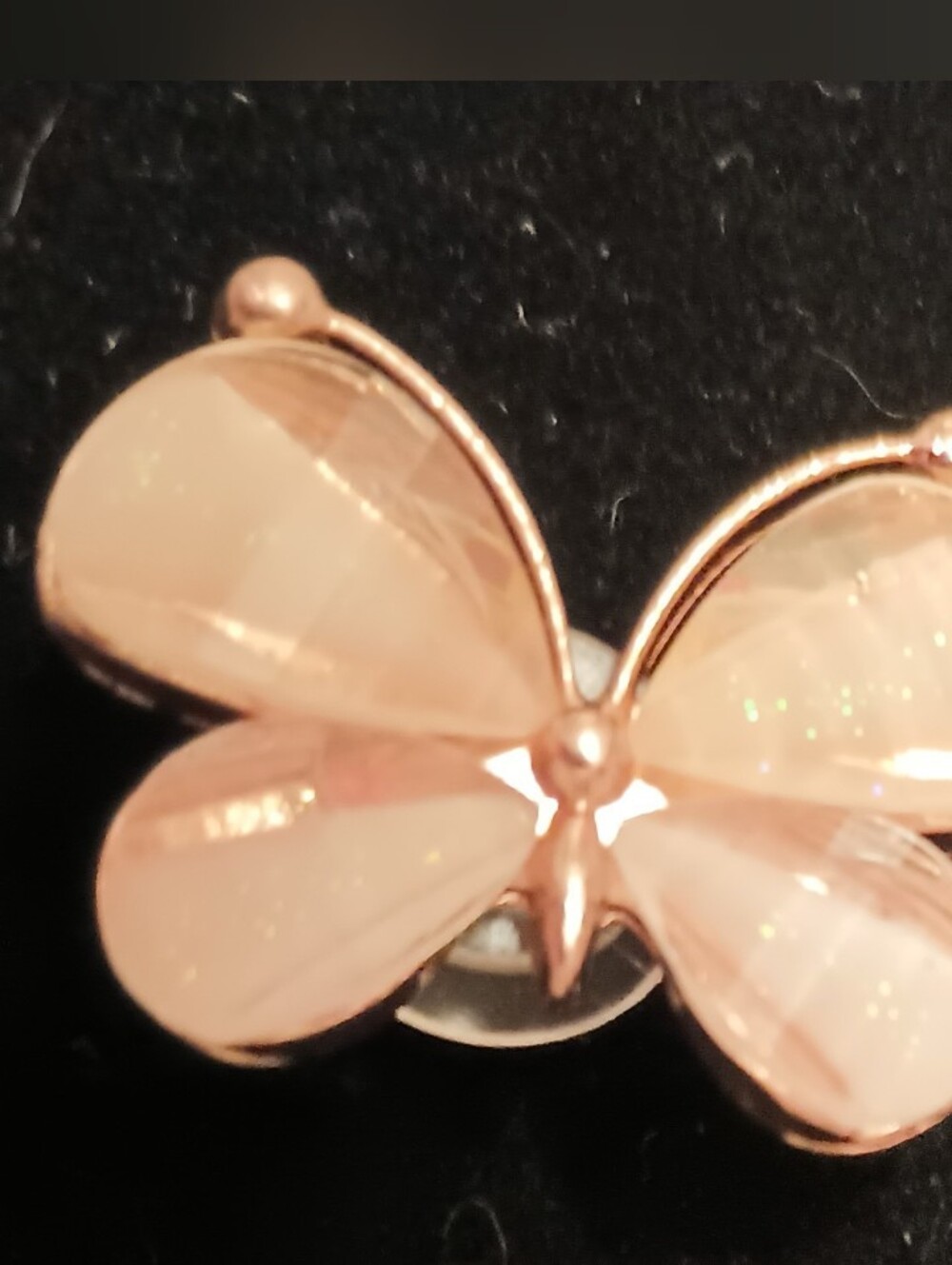 Shoe Charm Gold Butterfly